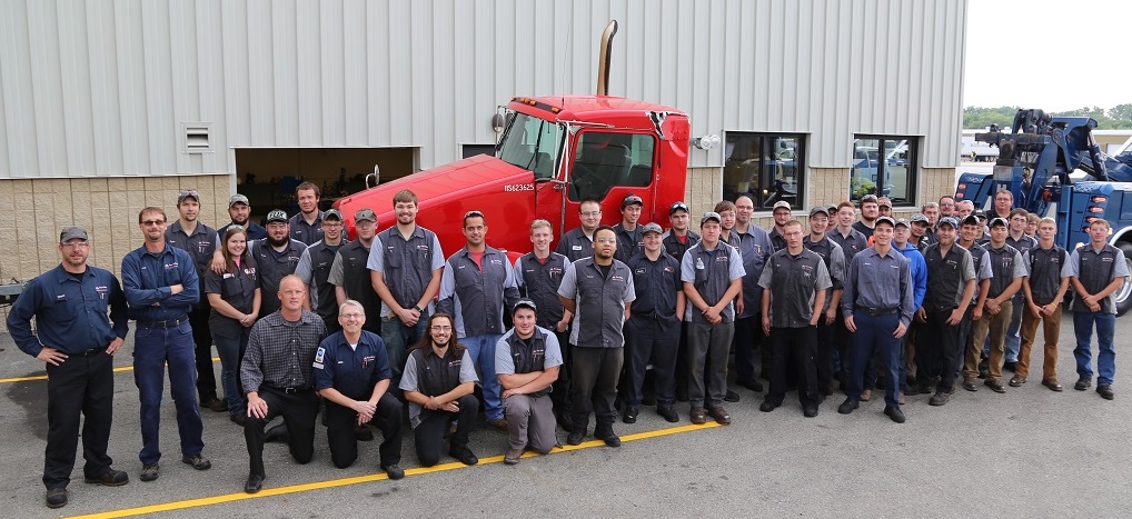 Students and faculty celebrated the arrival of a truck donation from Reyes Fleet Management